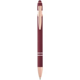 Nanna balpen met roségouden afwerking (blauwe inkt)