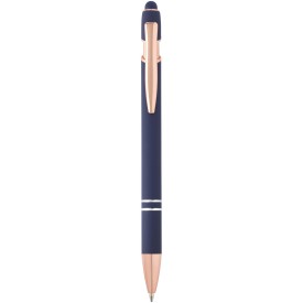 Nanna balpen met roségouden afwerking (blauwe inkt)-Oceaan blauw
