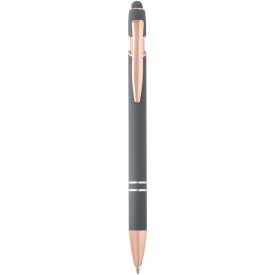 Nanna balpen met roségouden afwerking (blauwe inkt)-Twilight grey