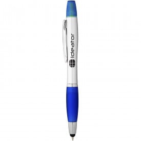 Balpen en markeerstift - ABS plastic - zwarte inkt