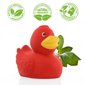 Natuurlijke rubberen eend, klassiek-Rood