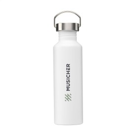 Nebraska waterfles 800ml - gerecycled RVS - lekvrij - draagring