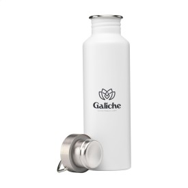 Nebraska waterfles 800ml - gerecycled RVS - lekvrij - draagring
