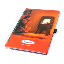 New Wire-O schrijfblok - A5 - papier - 80 vellen - met penlus