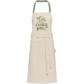 Nia schort van 200 g/m² gerecycled katoen-Heather groen
