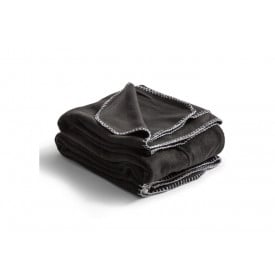 Nightingale fleece poncho 120x160 cm-Zwart