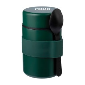 Niko lunchpot 460ml - RVS - dubbelwandig - inclusief lepel