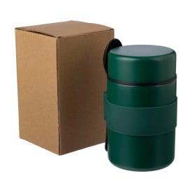 Niko lunchpot 460ml - RVS - dubbelwandig - inclusief lepel