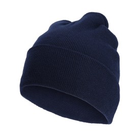 Gebreide 100% RPET muts-Marineblauw