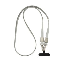 Nivo RCS recycled PET Crossbody lanyard-Grijs