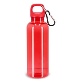 Noa waterfles R-PET 500 ml Transparant-Transparant rood