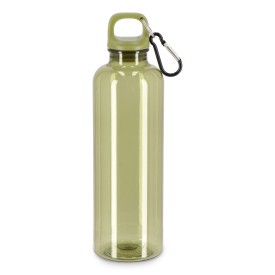 Noa waterfles R-PET 750 ml Transparant-Transparant / olijfgroen