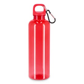 Noa waterfles R-PET 750 ml Transparant-Transparant rood