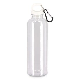 Noa transparante watefles 750ml - rPET - met karabijnhaak