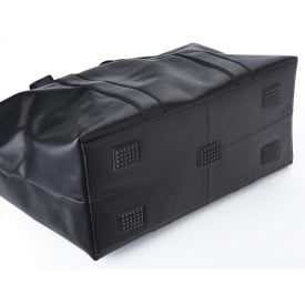 Noah sporttas - leer - verstelbare nylon band - ritssluiting