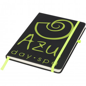 Noir medium notitieboek-Zwart,lime