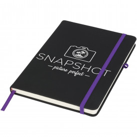 Noir medium notitieboek-Zwart,paars