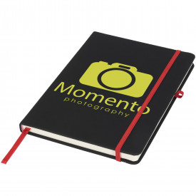 Noir medium notitieboek-Zwart,rood