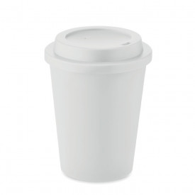 Nola dubbelwandige beker PP 300 ml-Wit