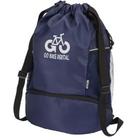 Nomad sporttas - gerecycled polyester - met trekkoord en bodemvak