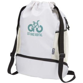 Nomad GRS gerecyclede sporttas met trekkoord en bodemvak 18 l-Sandstone