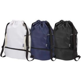 Nomad sporttas - gerecycled polyester - met trekkoord en bodemvak