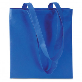 Non-woven boodschappentas-Koningsblauw-Zonder opdruk