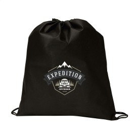 Non-Woven Promobag GRS RPET (80 g/m²) rugzak-Zwart