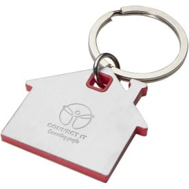 Nook huisvormige sleutelhanger-Rood