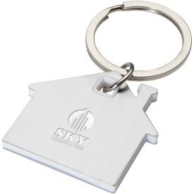 Nook huisvormige sleutelhanger-Wit