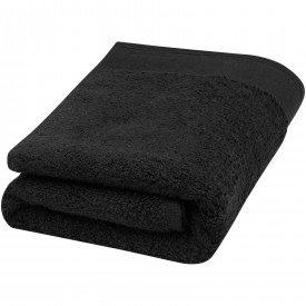 Nora badhanddoek 50 x 100 cm van 550 g/m² katoen-Zwart