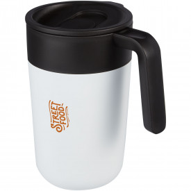 Nordia 400 ml dubbelwandige gerecyclede mok-Wit