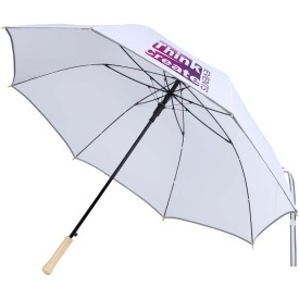 Norman 30” windbestendige RPET-paraplu -Wit