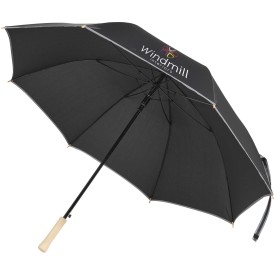 Norman 30” windbestendige RPET-paraplu -Zwart