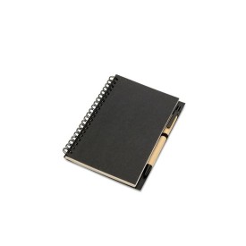 Bloquero notitieboek - gerecycled papier - 140 vellen - gerecycled balpen met blauwe inkt