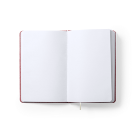 Chancy notitieboek - A5 - gerecycled katoen - 100 vellen - elastieksluiting en lint