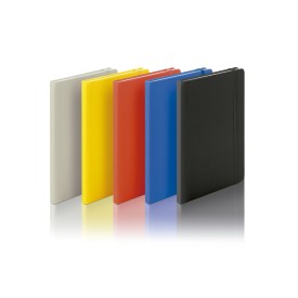 Cilux notitieboek - A5 - PU - 100 vellen - elastieksluiting en lint - hardcover