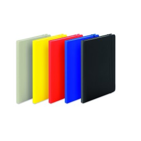 Cilux notitieboek - A5 - PU - 100 vellen - elastieksluiting en lint - hardcover