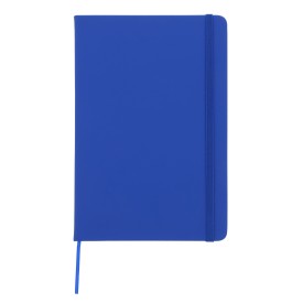 Notitieboek A5 PU met puntraster pagina's-Blauw