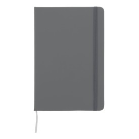 Notitieboek A5 PU met puntraster pagina's-Licht grijs