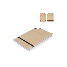 Notitieboek - A5 - bamboe - 70 vellen - hoekbinding