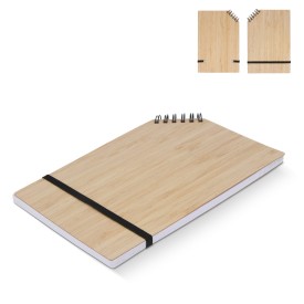 Notitieboek - A5 - bamboe - 70 vellen - hoekbinding