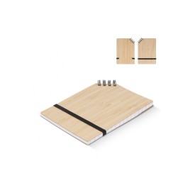 Notitieboek - A6 - bamboe - 70 vellen - hoekbinding