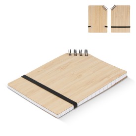 Notitieboek - A6 - bamboe - 70 vellen - hoekbinding