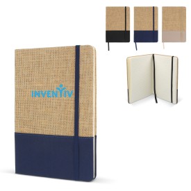 Notitieboek - A5 - jute en rPET polyester - 80 vellen