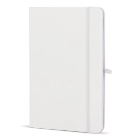 Notitieboek Olmo hardcover PU A5 met sticky notes-Wit