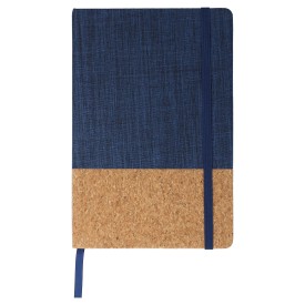 Notitieboek R-PET & kurk A5-Donkerblauw