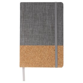 Notitieboek R-PET & kurk A5-Grijs