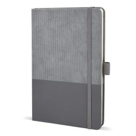 Notitieboek Thermo Leather A5-Grijs
