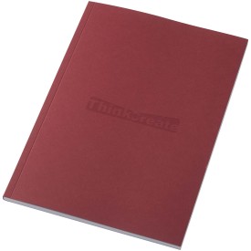 Novella Austen A5 notitieboek met zachte cover, 50 vellen-Rood